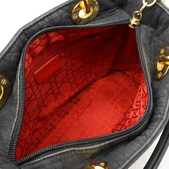 Christian Dior Lady Dior Cannage Nylon Mini Bag Black - Picture 6 of 8